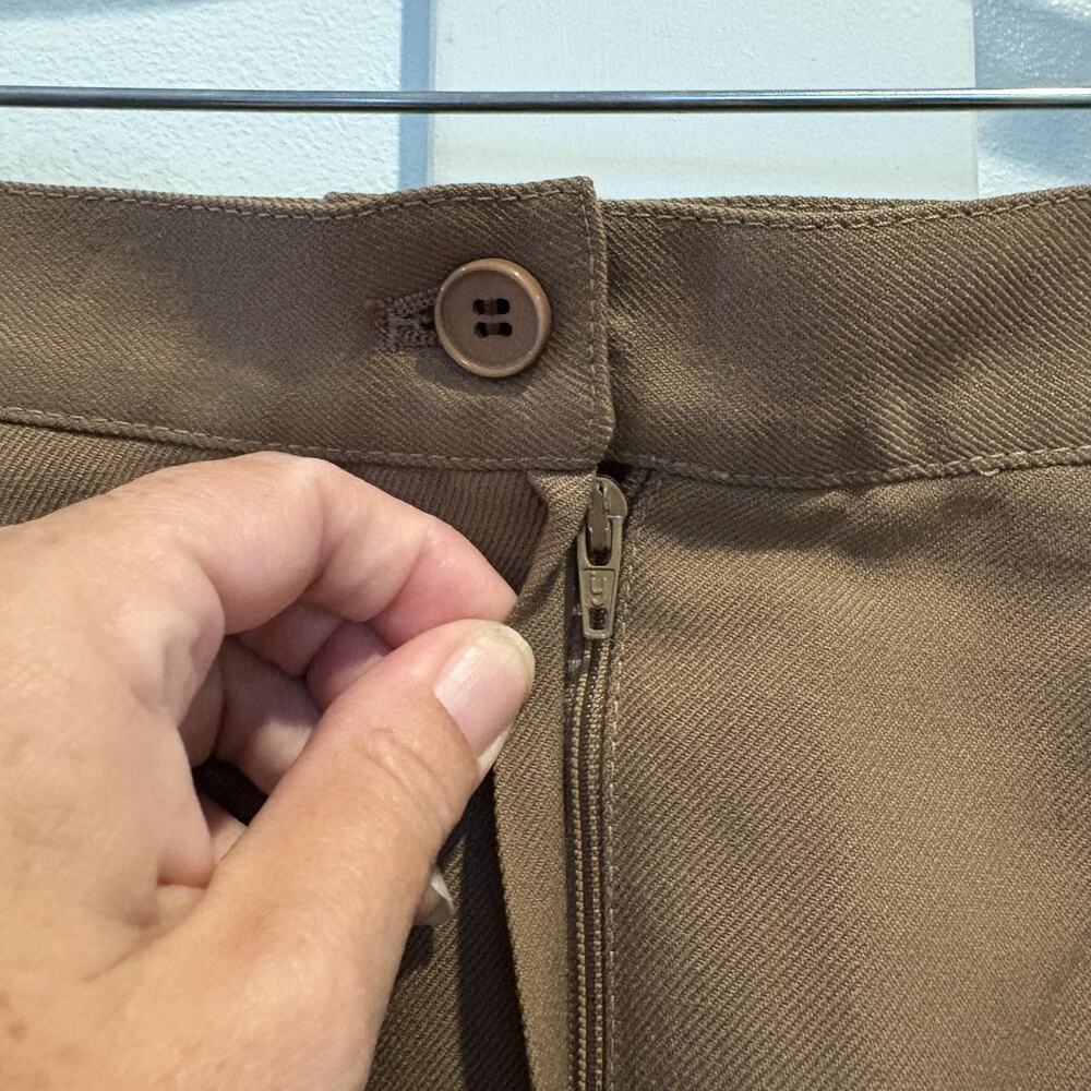 Yves Saint Laurent Brown Wool Blend Pencil Skirt - Picture 6 of 11